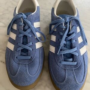 Adidas Gazelle Sky Blue Suede Gum Sole Sneakers